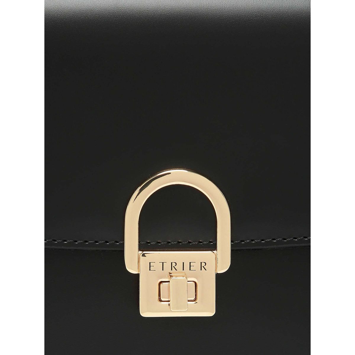 Sac bandoulière Altair cuir noir, ETRIER