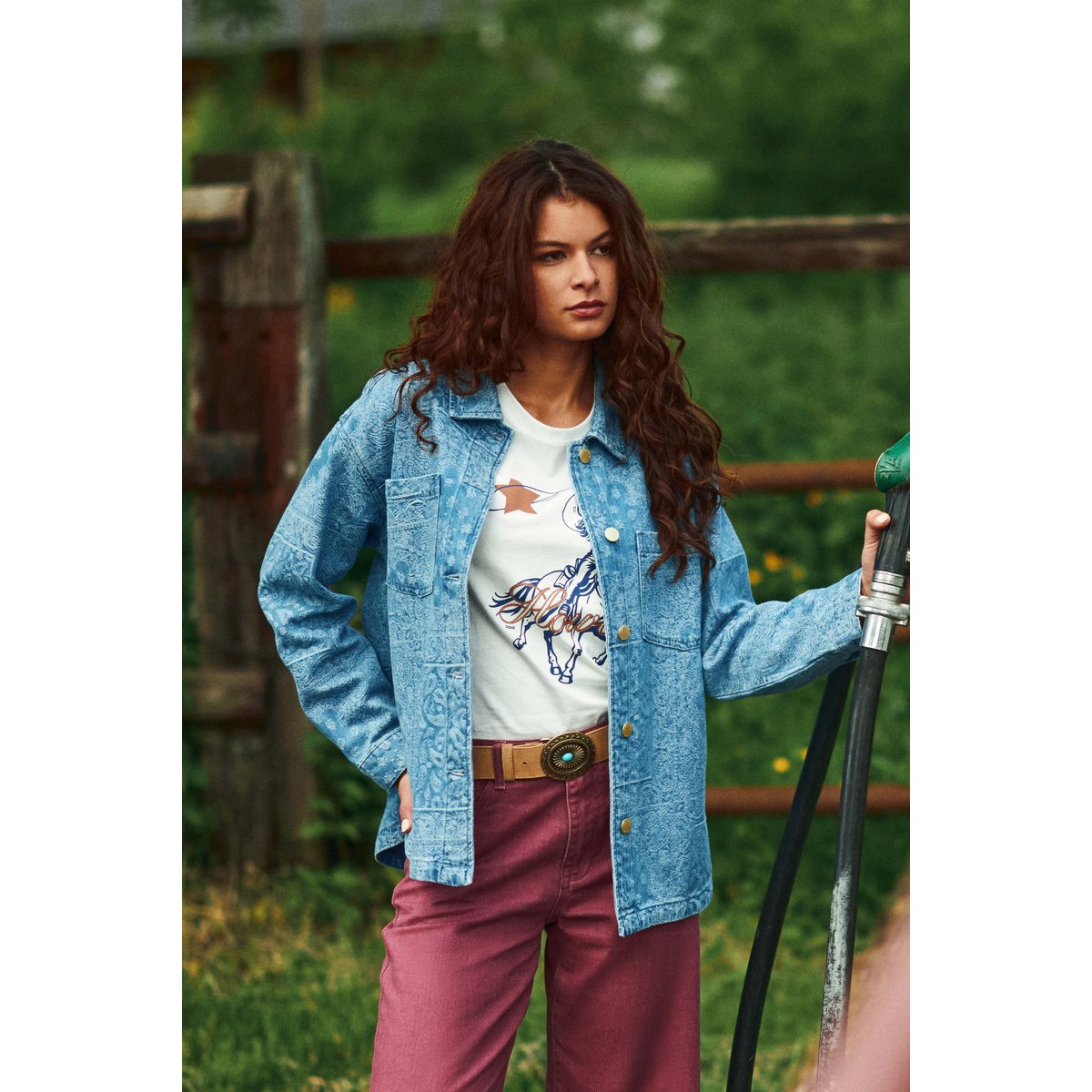 Veste col chemise imprimé jacquard VITALO 47-bandana, LA PETITE ETOILE