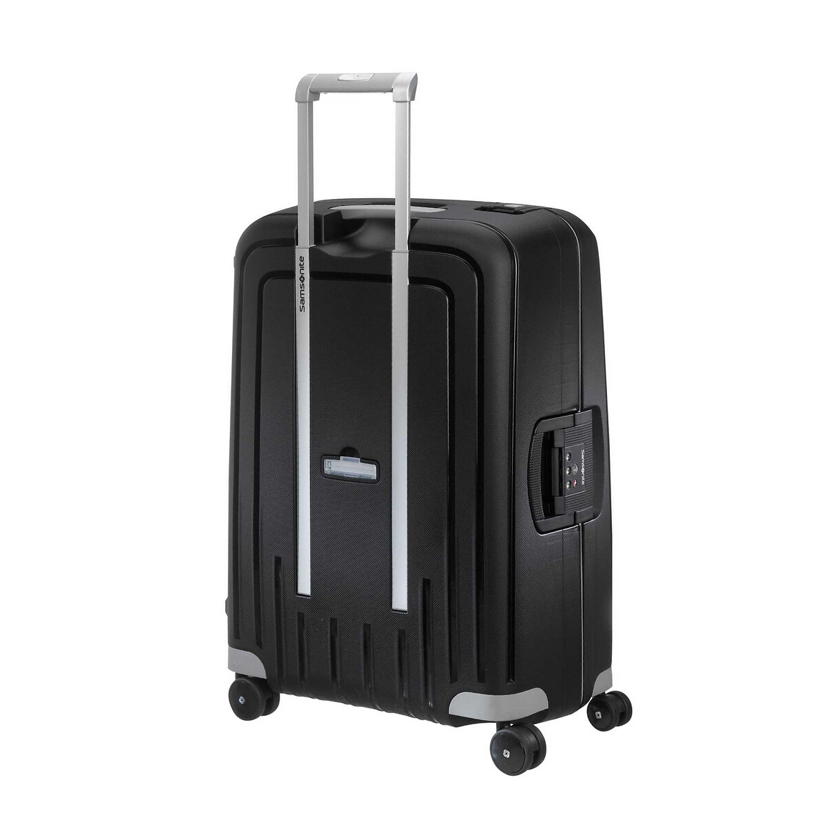 Mala de viagem média S'Cure, 69 cm, com 4 rodas e fechadura, da Samsonite preto , SAMSONITE