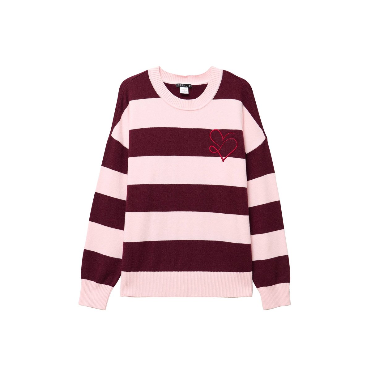 Pull col rond bordeaux, BREAL