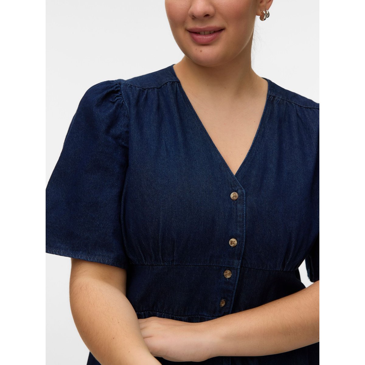 Robe En Denim dark blue denim, VERO MODA