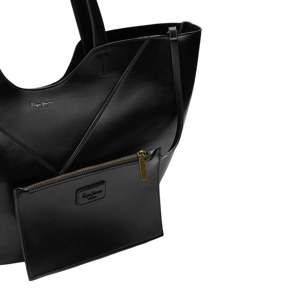 Sac Shopper Effet Cuir noir, PEPE JEANS
