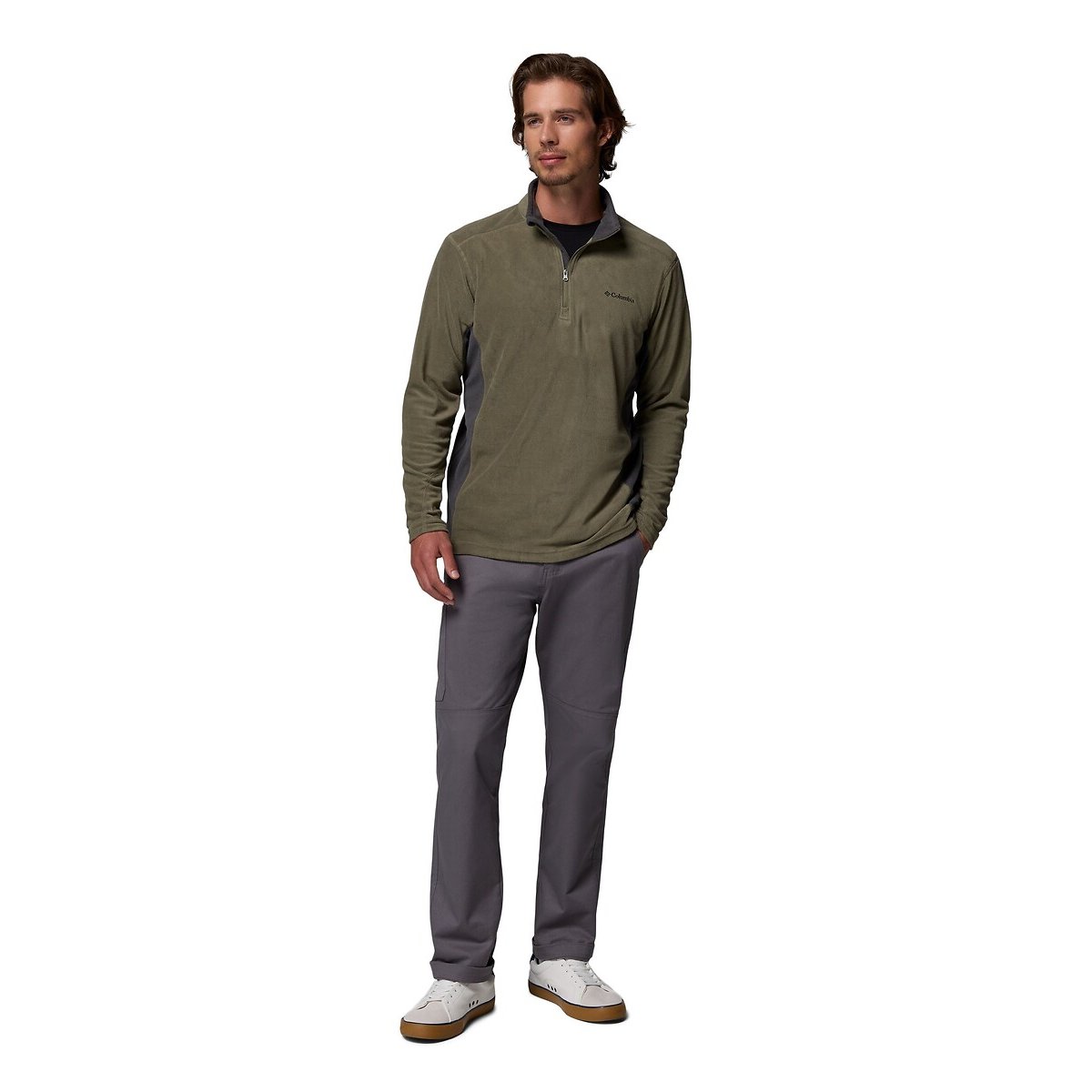 Klamath High Neck Zipped Fleece dark green, COLUMBIA