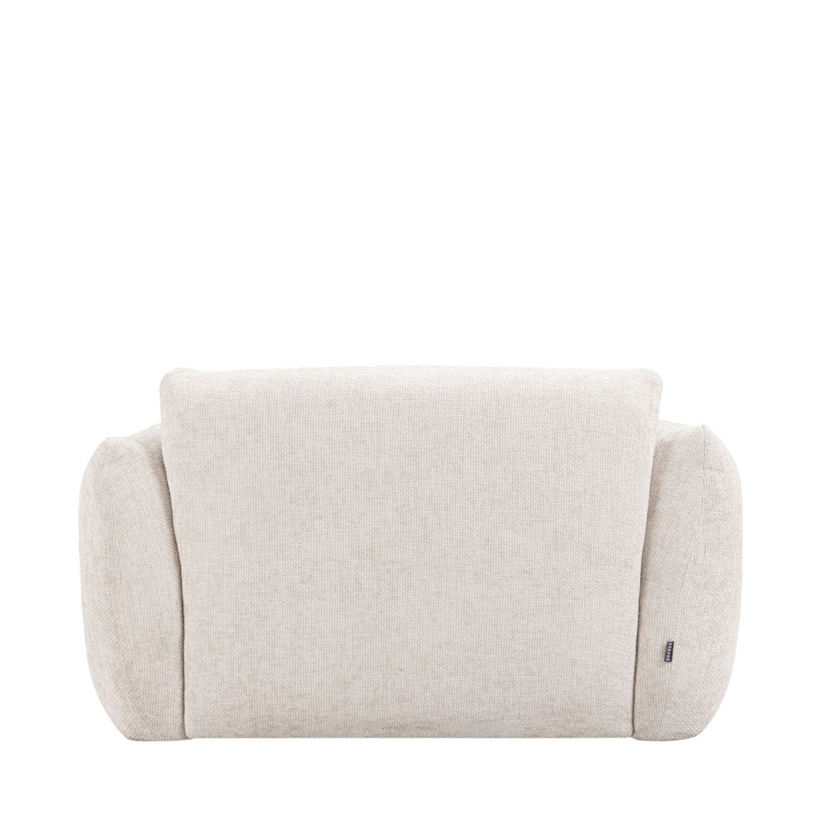 Fauteuil en tissu à dossier capitonné- BOCCA écru, DRAWER