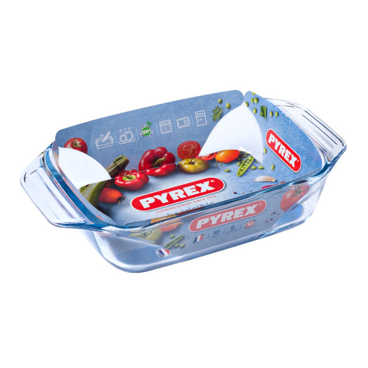 Plat au four rectangulaire 27x17 cm Irresistible transparent, PYREX