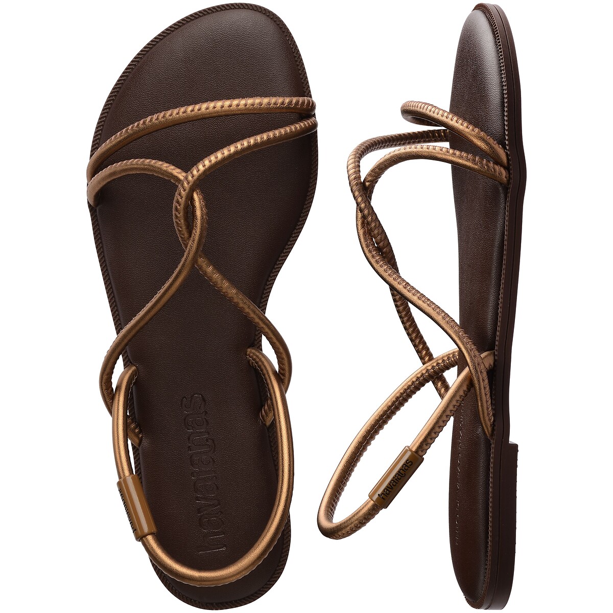 Sandálias Una Manga castanho, HAVAIANAS