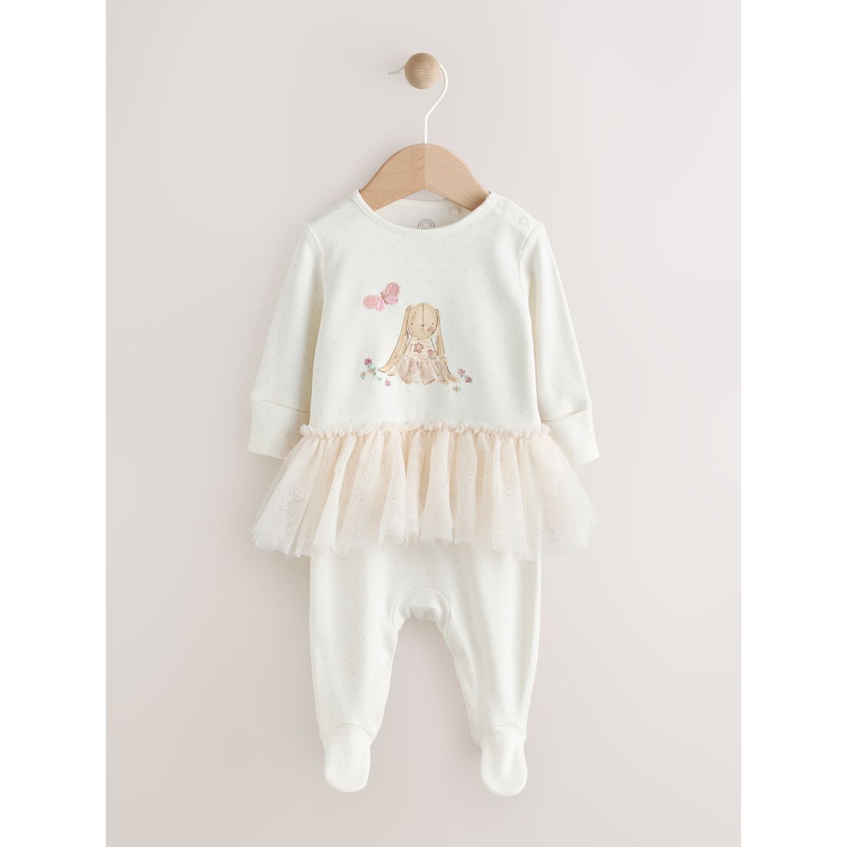 Dors-bien bébé tutu lapin écru, NEXT