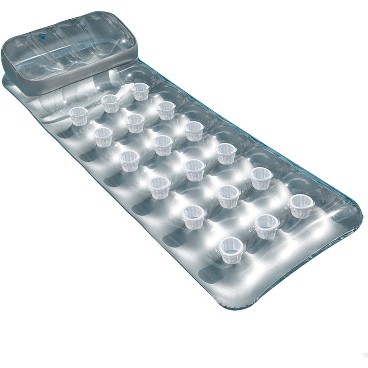 Matelas pneumatique de bronzage. 188 x 71 cm gris, INTEX