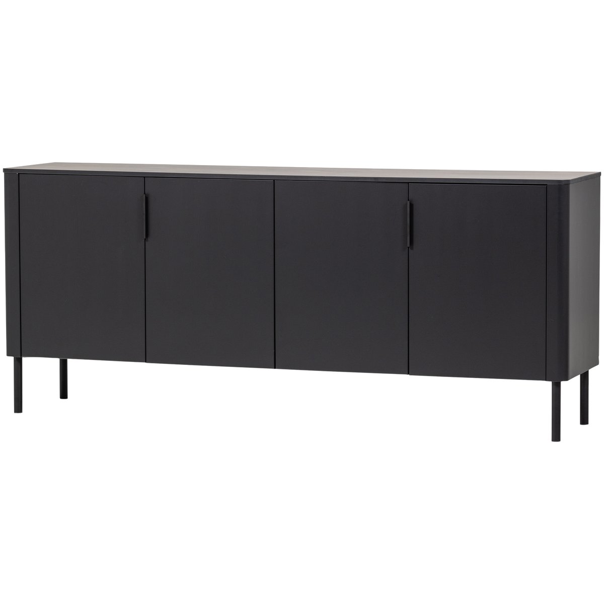 Commode en pin GUNNAR noir, WOOOD