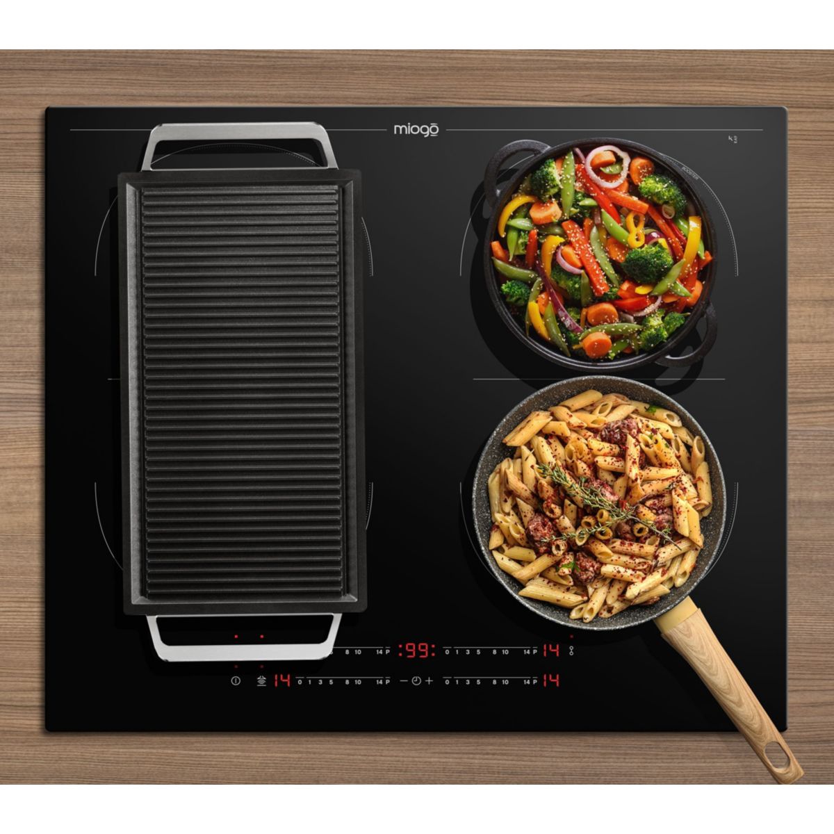 Plaque induction MHI601SH SmartHood noir, MIOGO