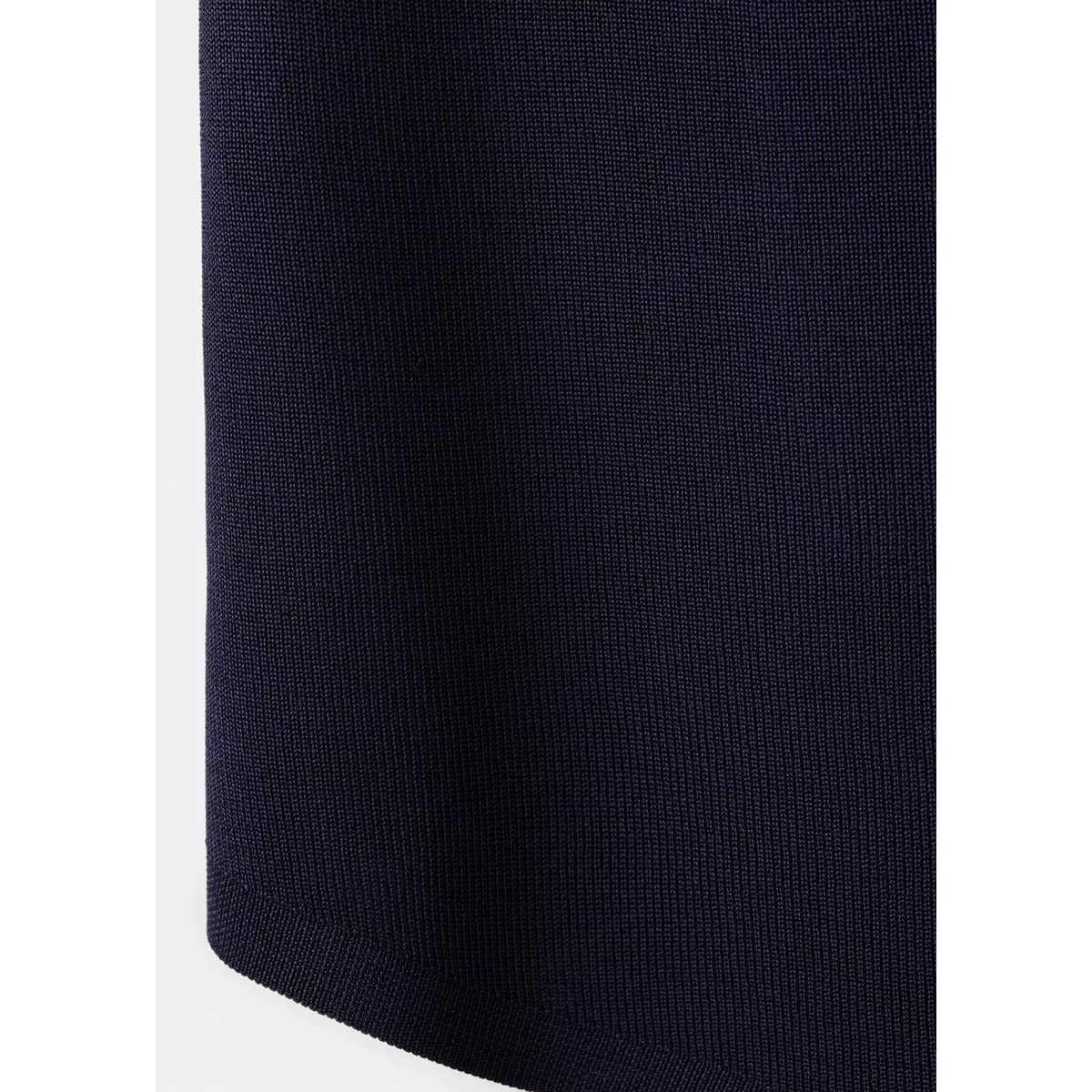 Haut asymétrique maille fine bleu marine, MANGO