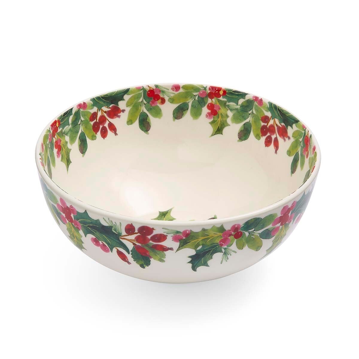 Botanic Garden Christmas Holly & Berries Salad Bowl multi-coloured, PORTMEIRION