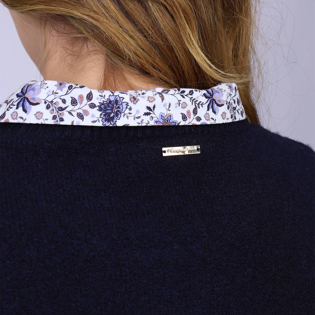 Pull Esther bleu marine, MISE AU GREEN