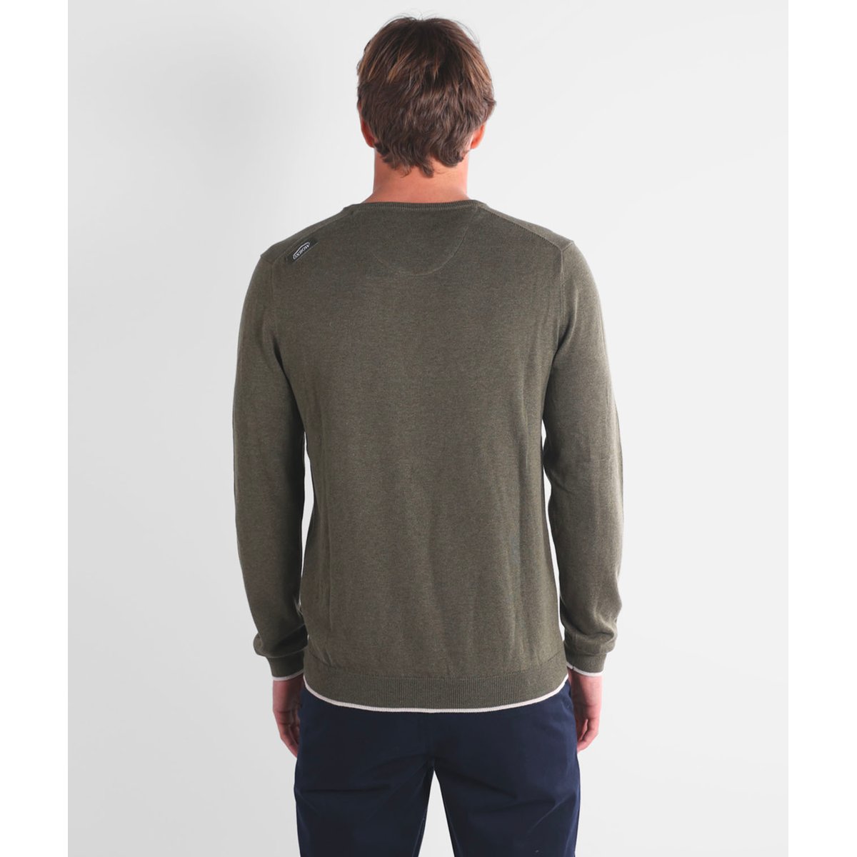 Pull essentiel col V PIVEGA forest heather, OXBOW