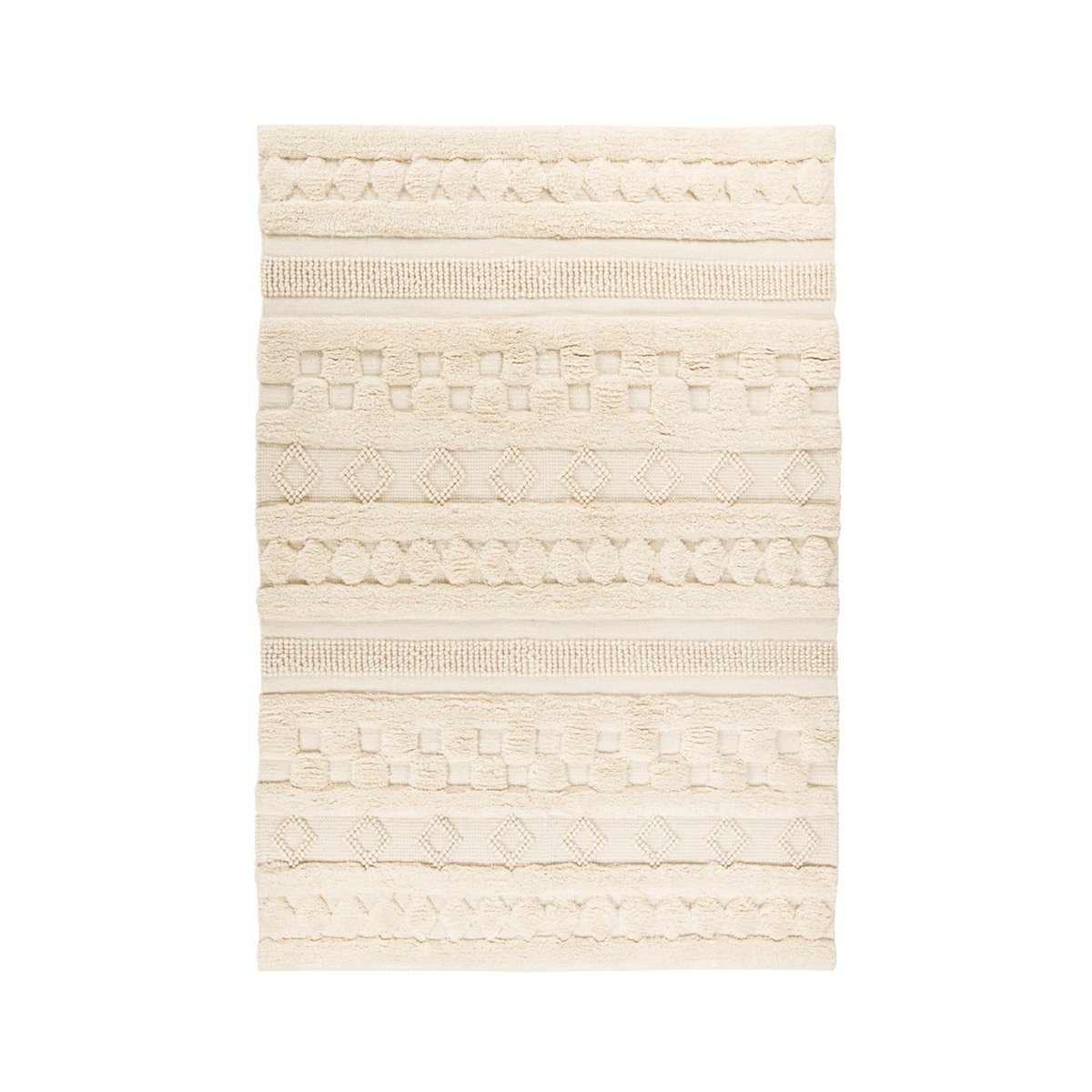 Tapis en laine tissé main, BOHIST naturel, ARTE ESPINA