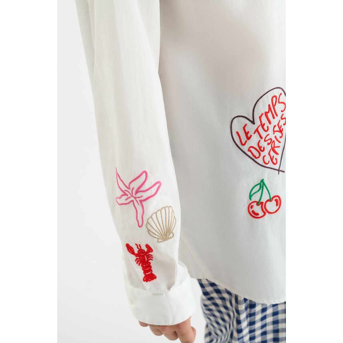 Chemise ROUKIGI white, LE TEMPS DES CERISES
