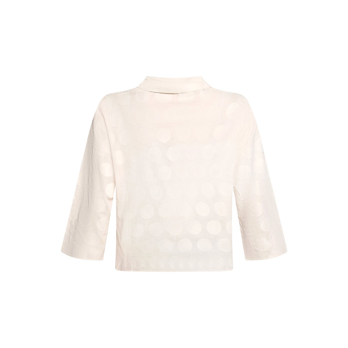 Chemisier oversize à col silky beige, CARTOON