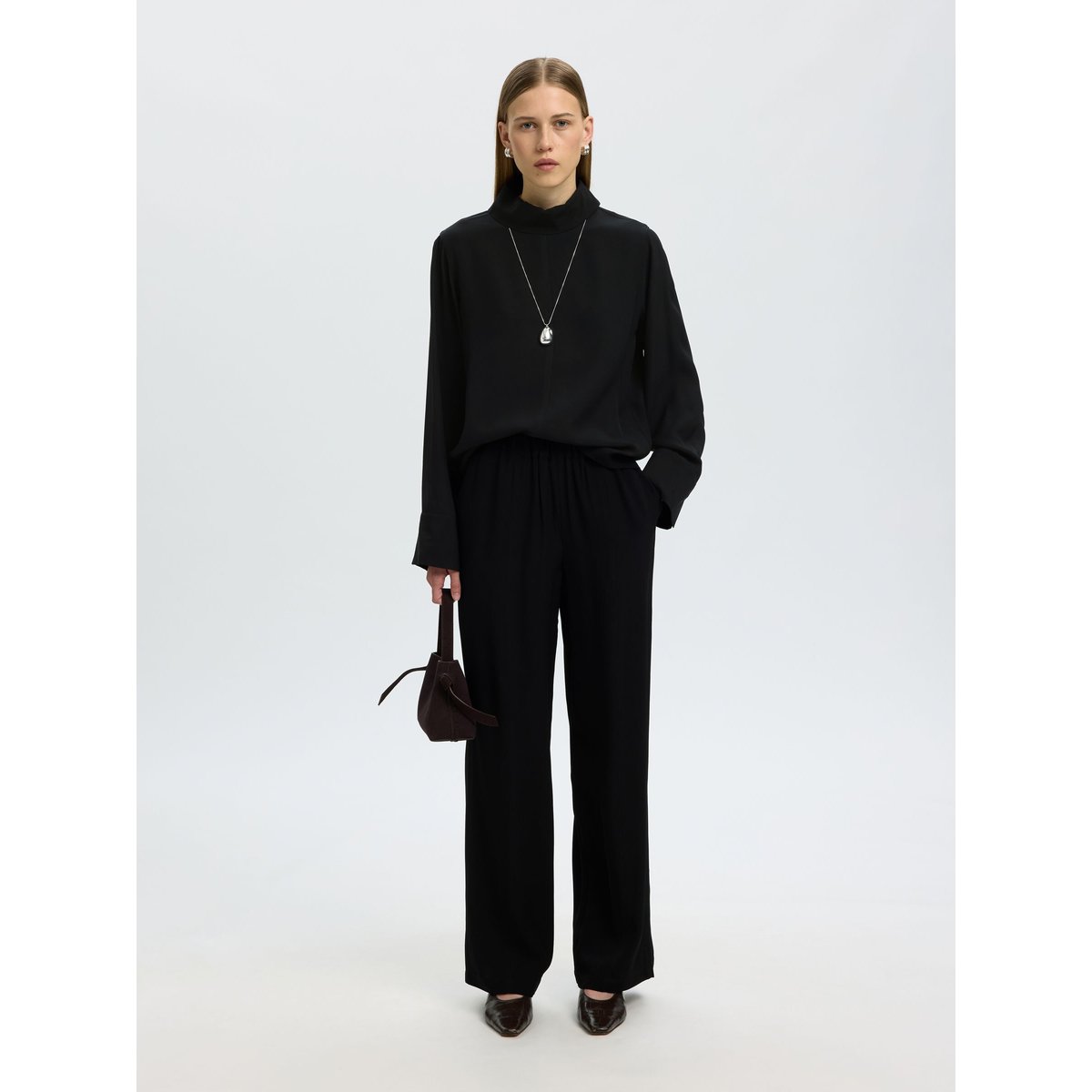 Blouse À Manches Longues noir - black1, SELECTED