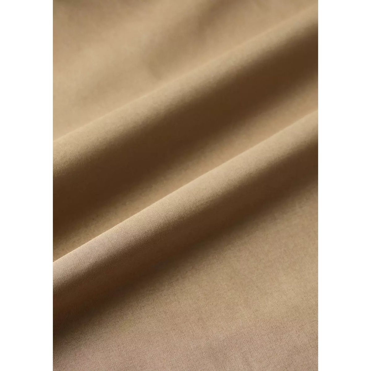 Housse de couette percale de coton 300 fils lit 135/140 cm tabac, MANGO HOME