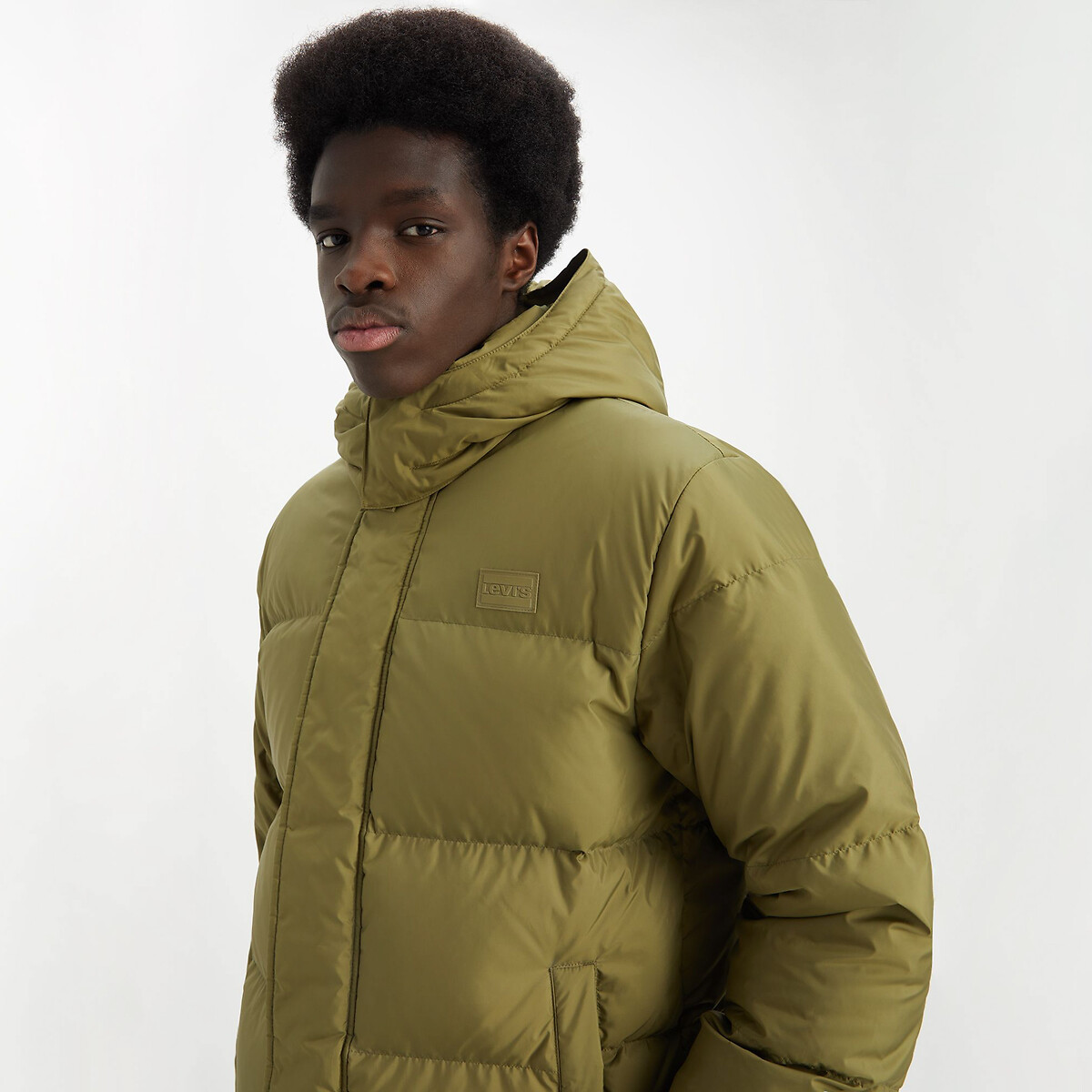 Hooded Padded Puffer Jacket khaki, LEVI'S