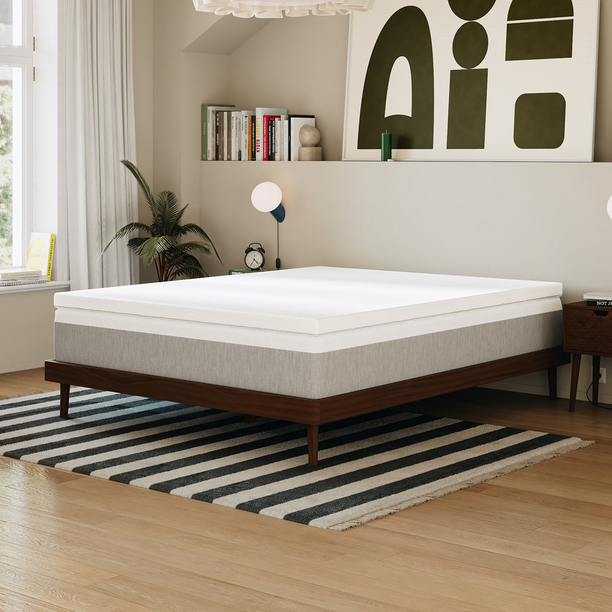 Surmatelas Premium Tencel blanc, SLOME