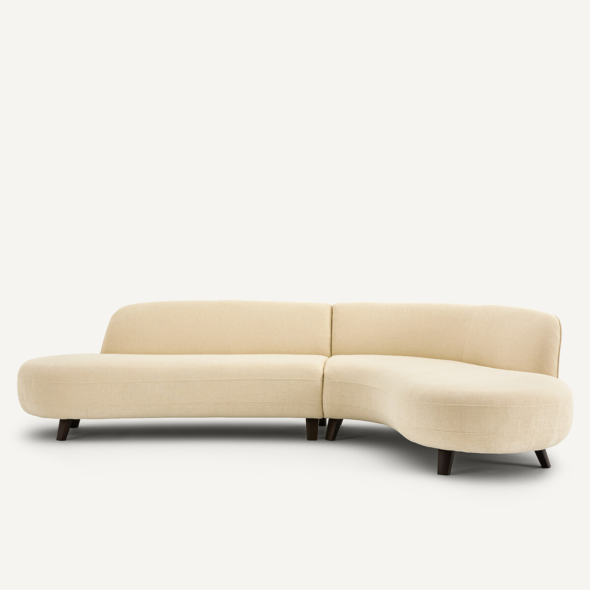 Canapé d'angle, en polyester, ROSEBURY ivoire, EMMANUEL GALLINA X AM.PM