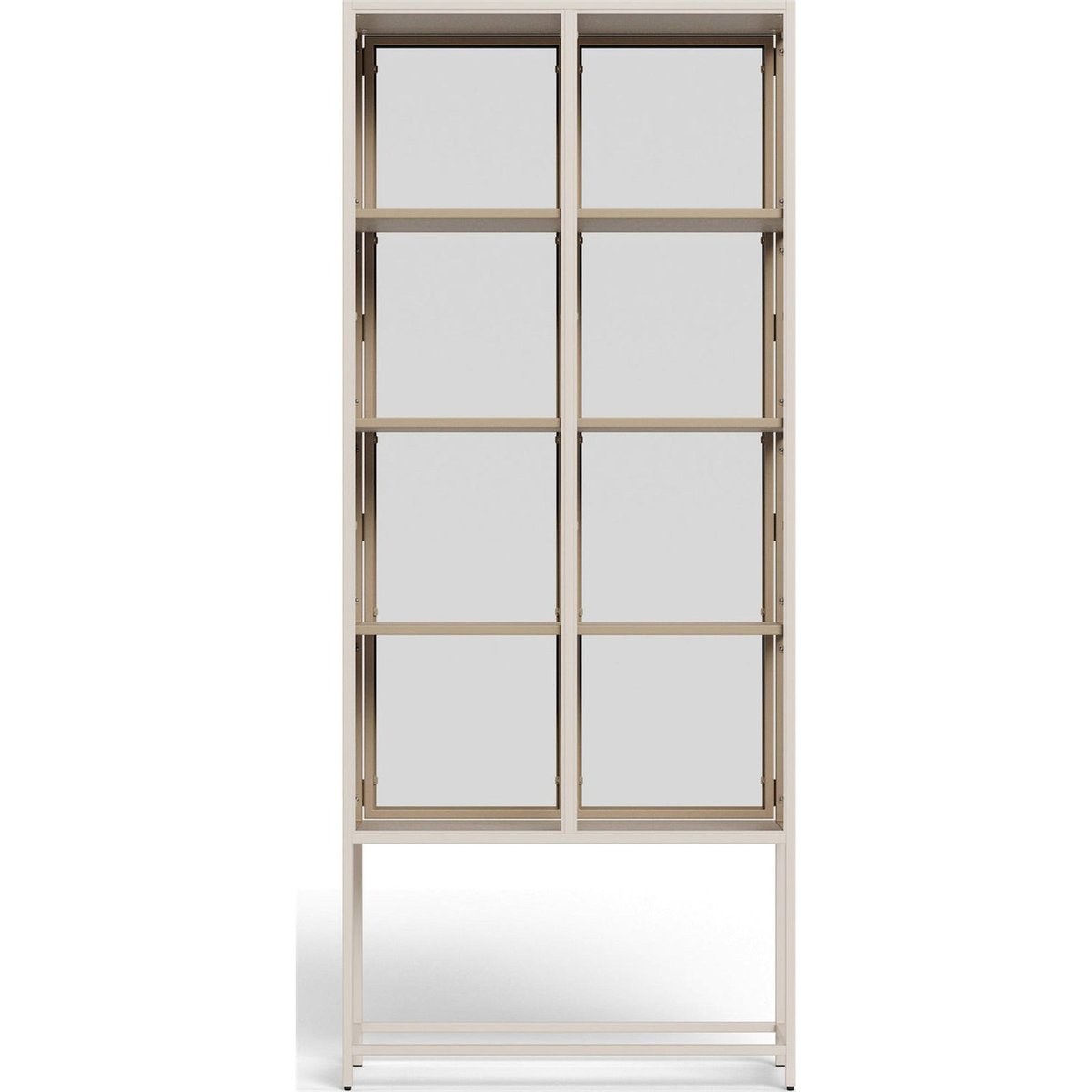 Vitrine deux portes collection SEAFORD beige, RECOLLECTION
