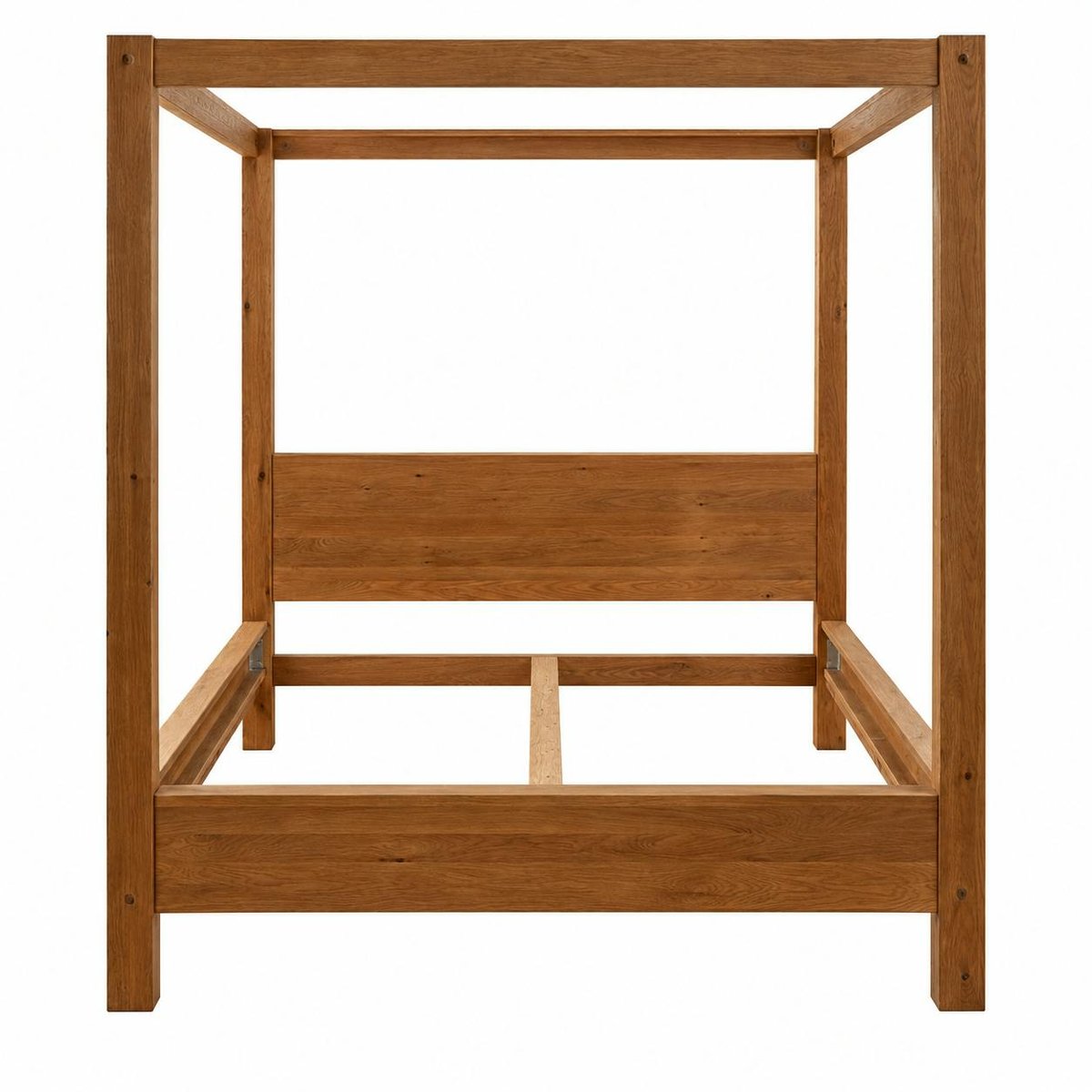 Lit baldaquin cadre 160 cm en bois – style naturel VERBIER bois naturel, PIER IMPORT