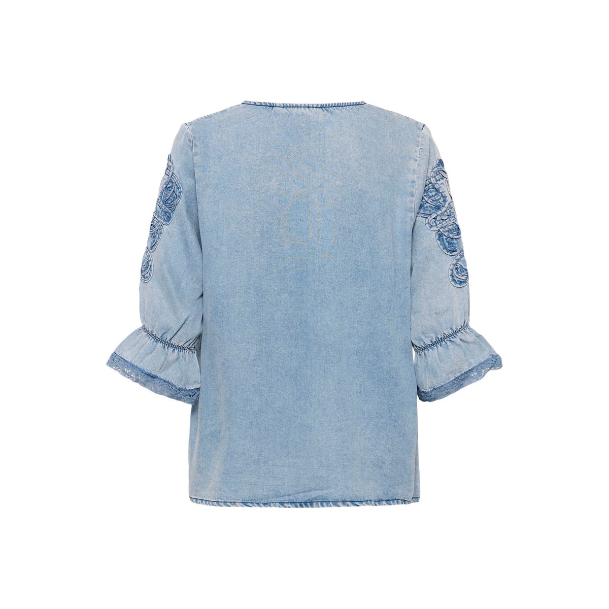 Blouse à manches longues bleu seattle mid blu denim, CREAM