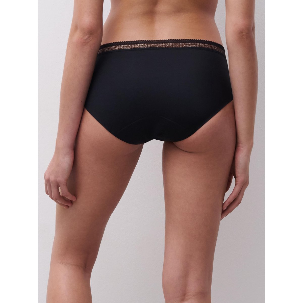 Culotte menstruelle Eco cycle Lace flux abondant noir, CHANTELLE