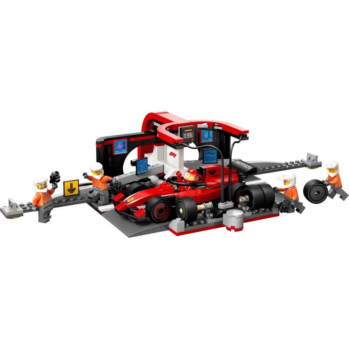 LEGO City - Arrêt au stand de F1 avec voiture Ferrari - 60443 multicolore, LEGO