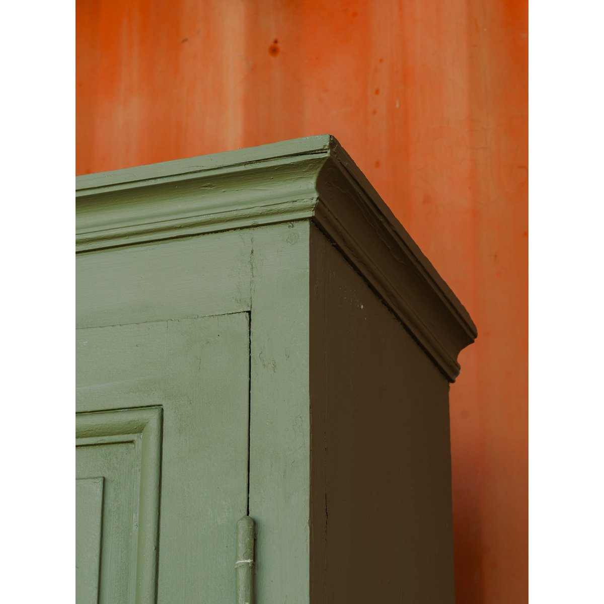 Armoire en bois kaki Blandine N°451 - Bon état kaki, DEBONGOUT