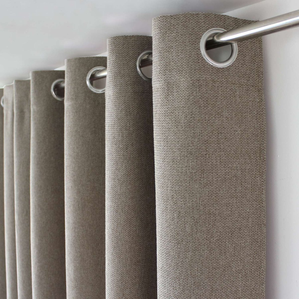 Rideau en velours chenillé taupe, TOILINUX