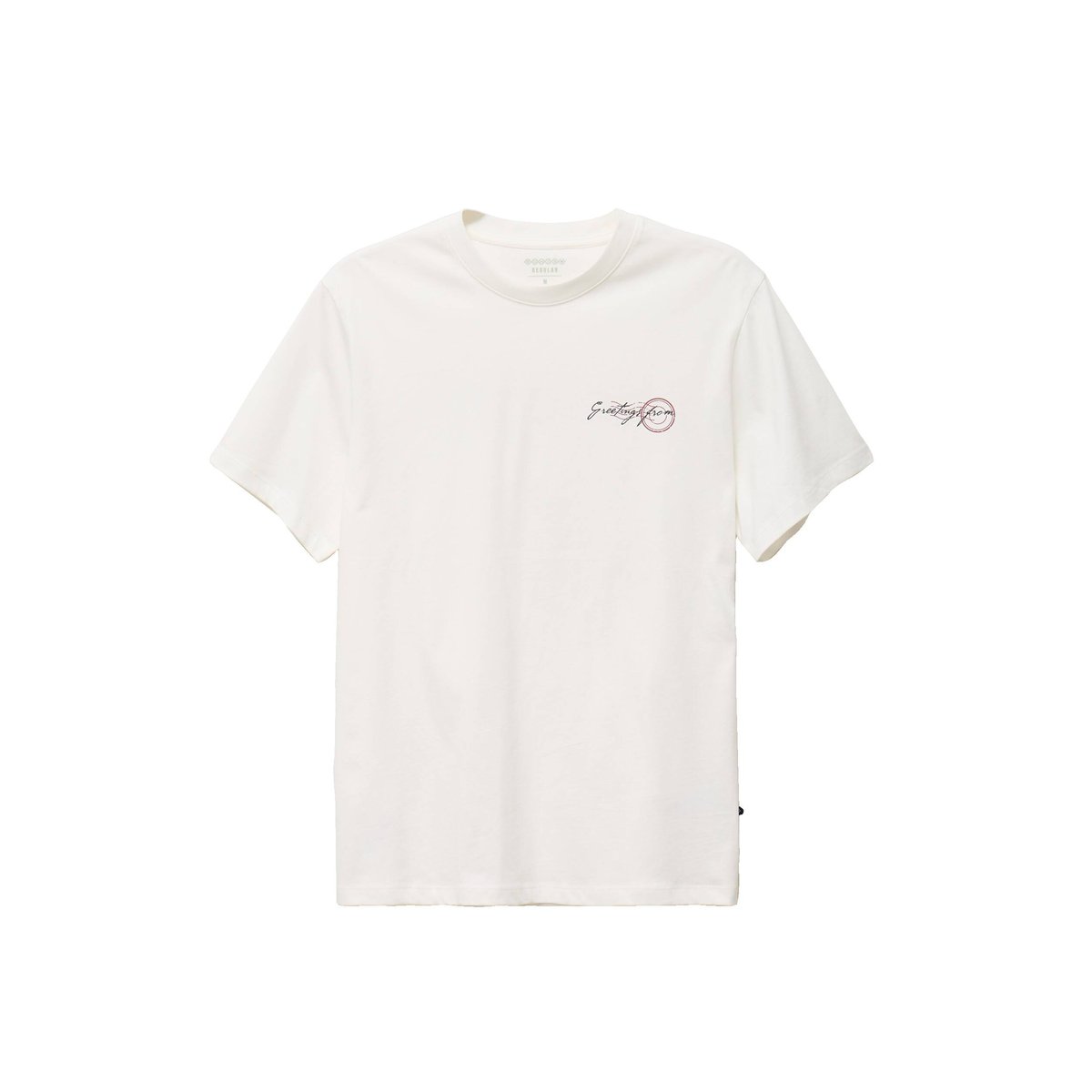 T-shirt en coton ecru, BONOBO