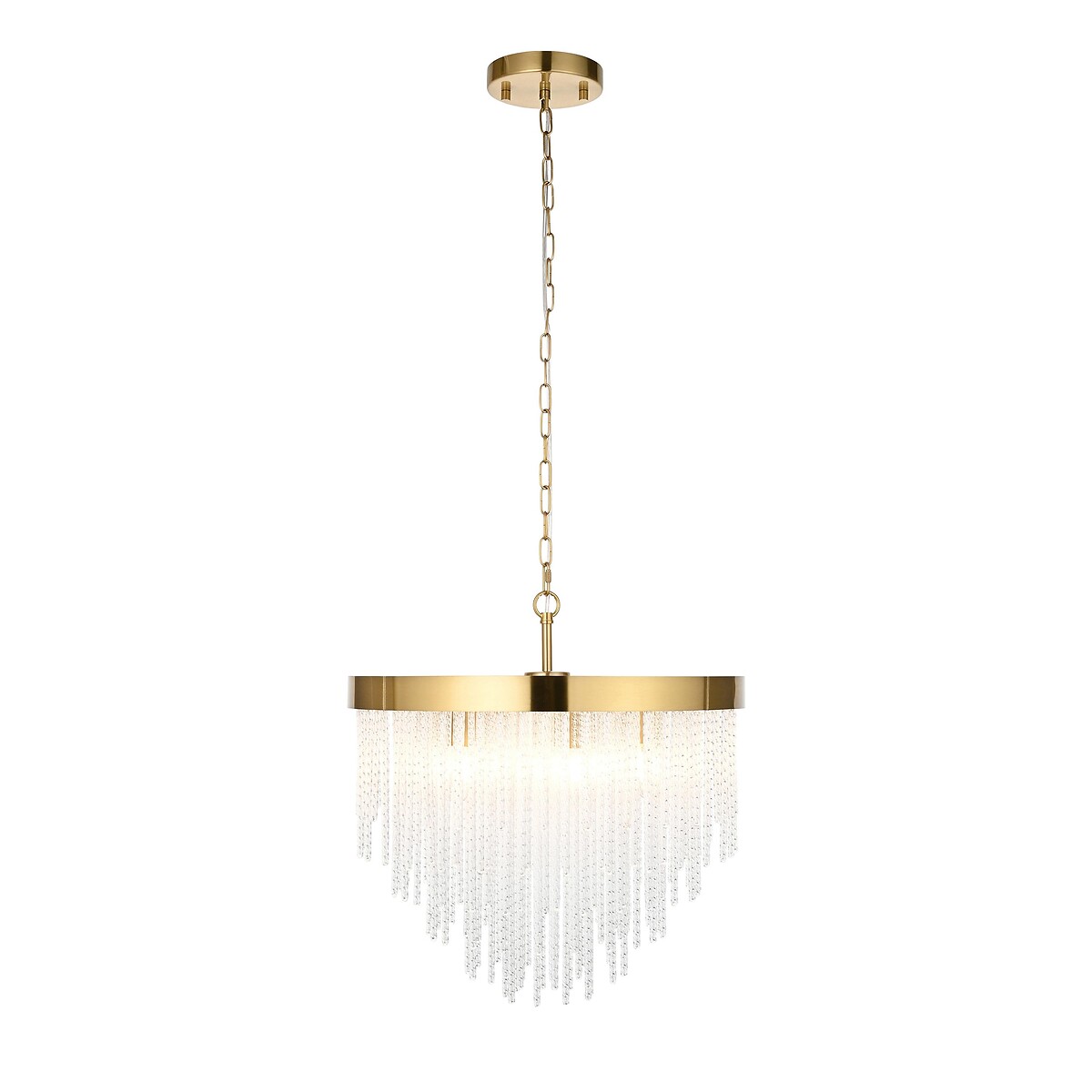 Antario 5-Light Twisted-Glass Pendant Light brass, ÉDITÉ