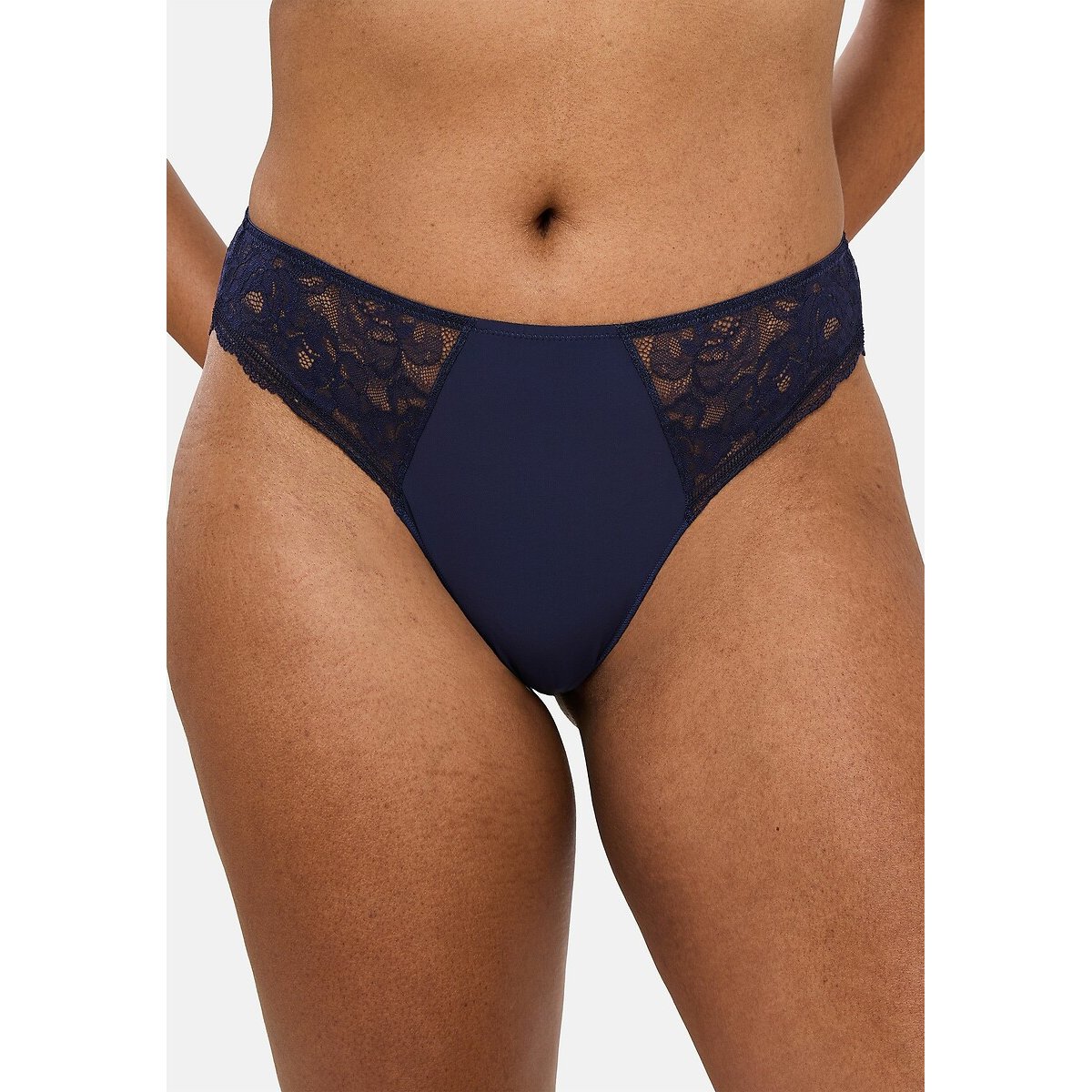 Slip Lily bleu marine, SANS COMPLEXE