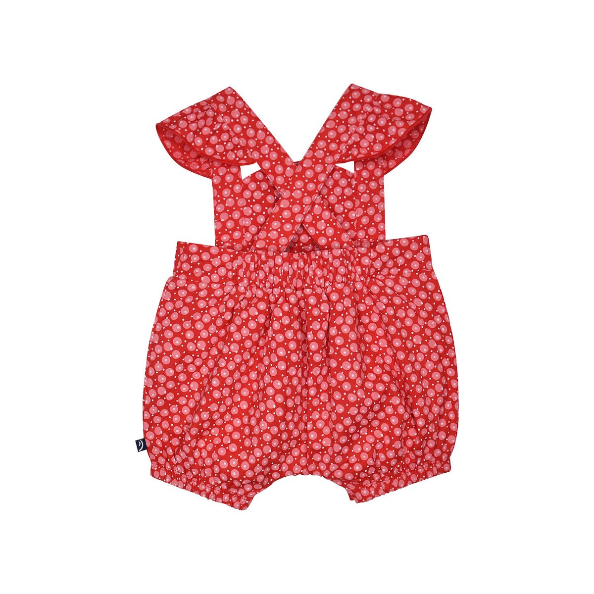 Tee shirt salopette graziella court naissance rouge, SUCRE D'ORGE