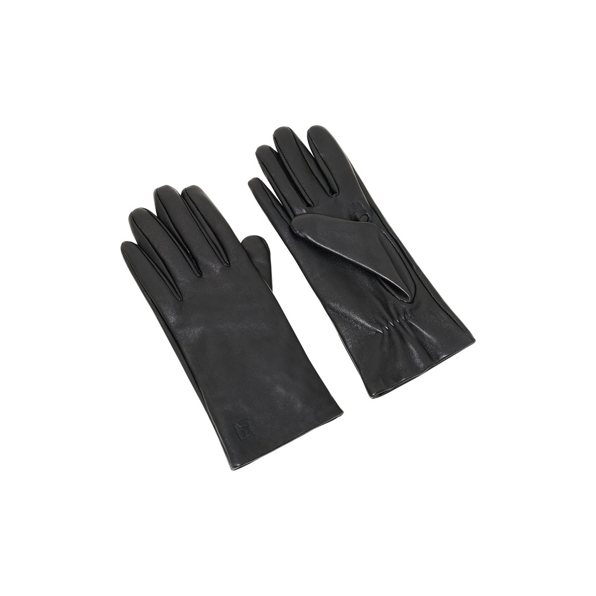 Gants cuir naturel NORA noir, CAROLL