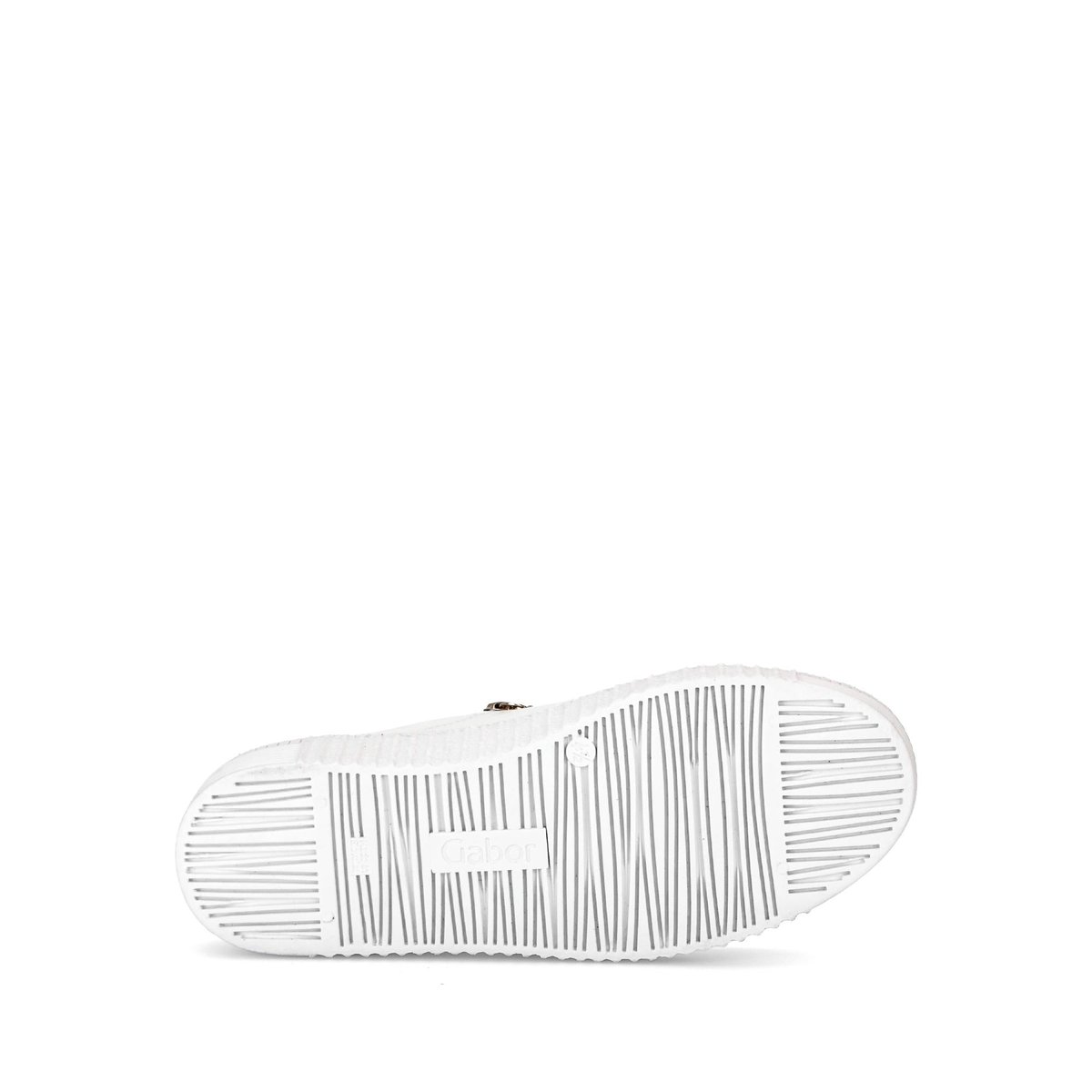Baskets en cuir à talon compensé blanc, GABOR