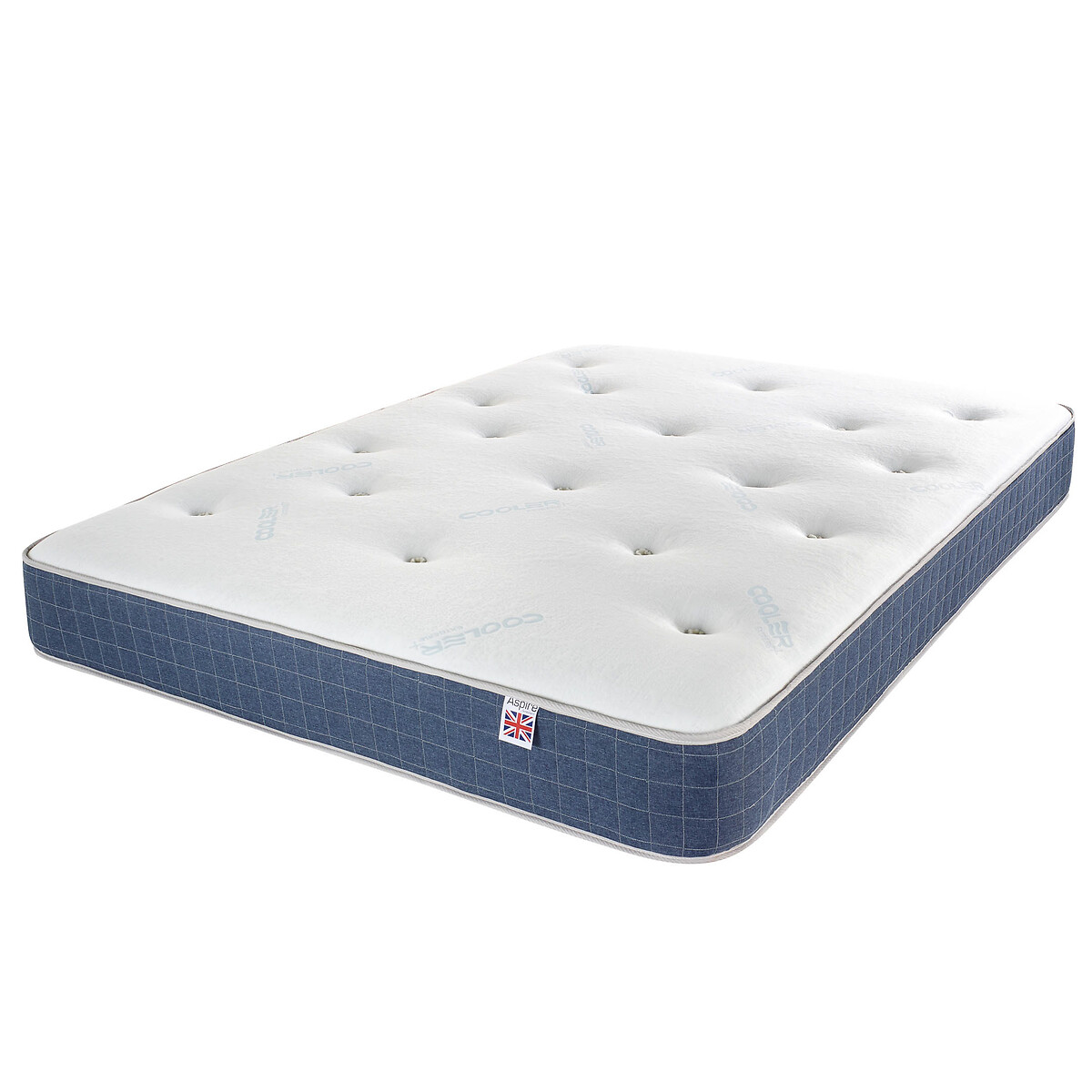 Temperature Control Duo Pocket+ Mattress white, ASPIRE