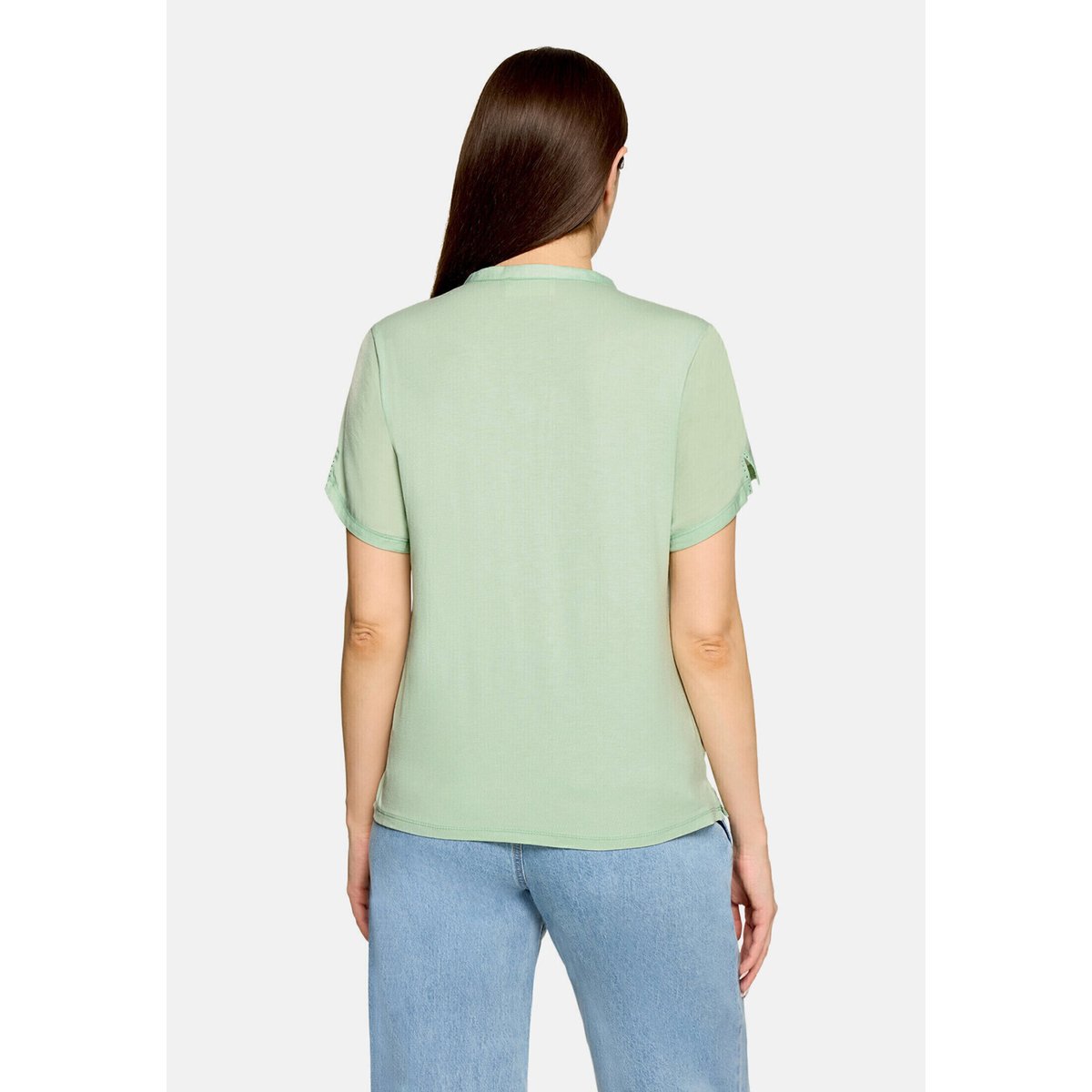 T-shirt façon blouse manches courtes gossamer green, CARTOON