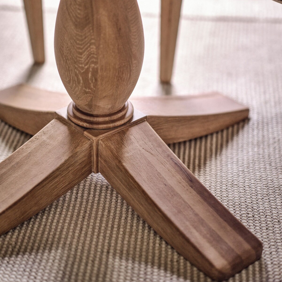 Cannes Oak Round Dining Table (Seats 4) natural oak, WILLIS & GAMBIER