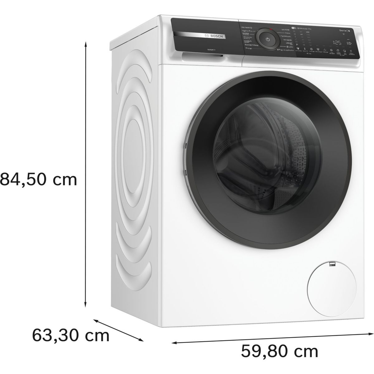 Lave linge hublot WGH2440SFR, SERENITY, Antitaches, Iron Assist, Série 6 couleur unique, BOSCH