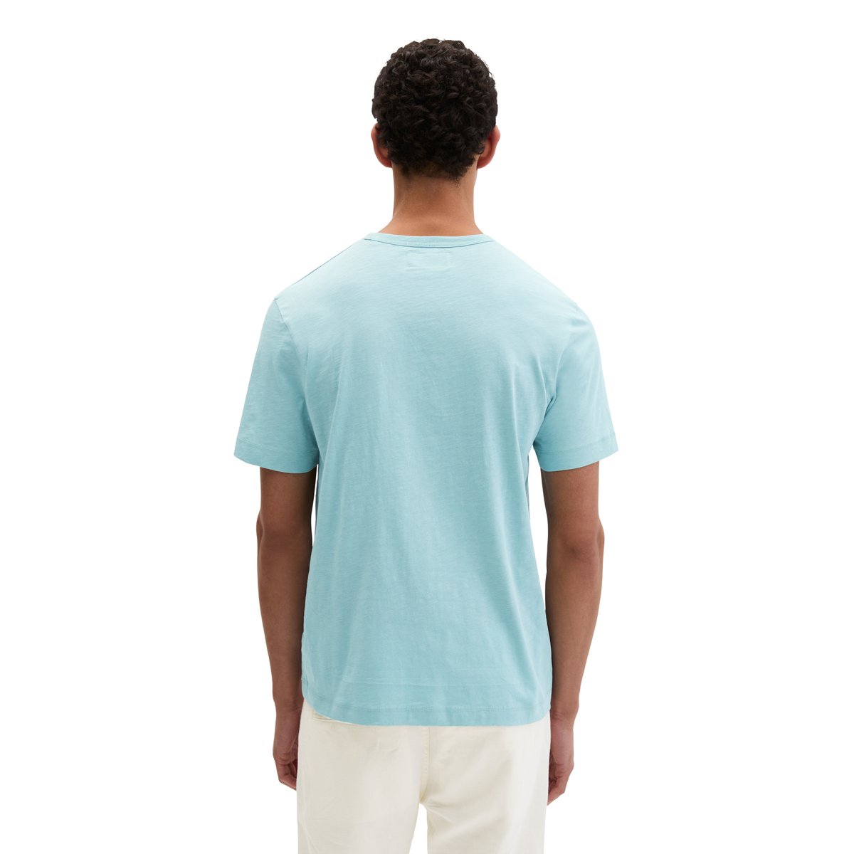 T-shirt coupe classique en jersey slub doux vert clair, MARC O'POLO