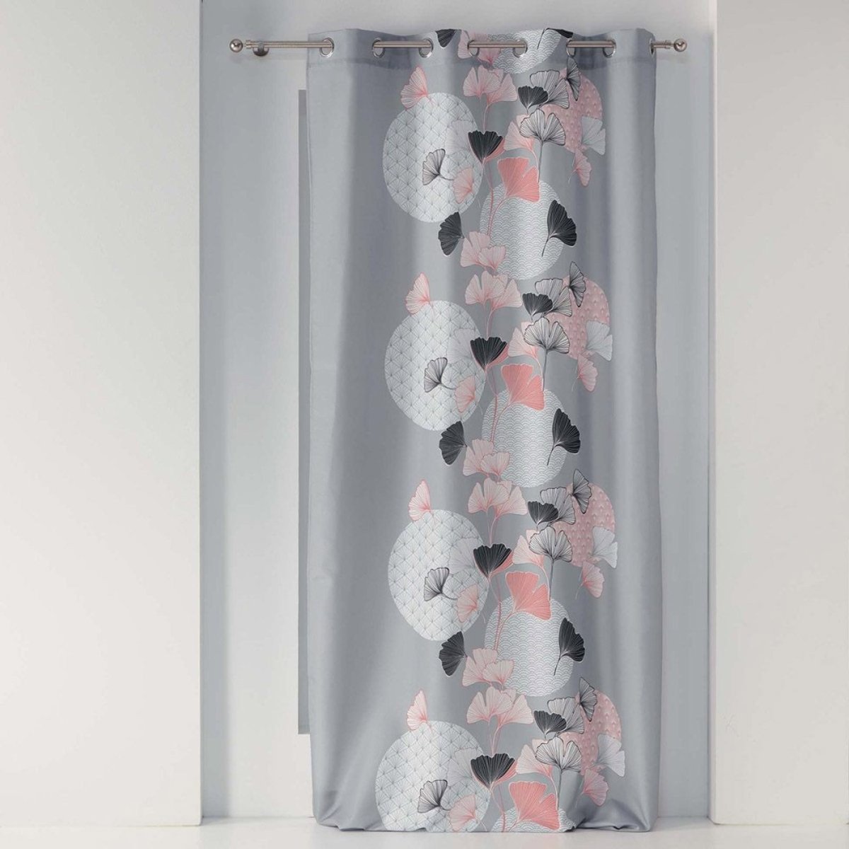 Rideau à œillets 140x260 Eden Blush Gris rose, DECORATIE