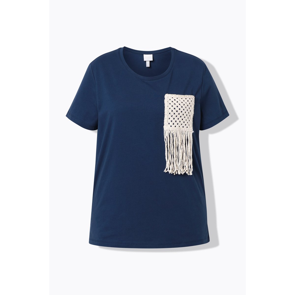 T-shirt en coton bio marine, ULLA POPKEN