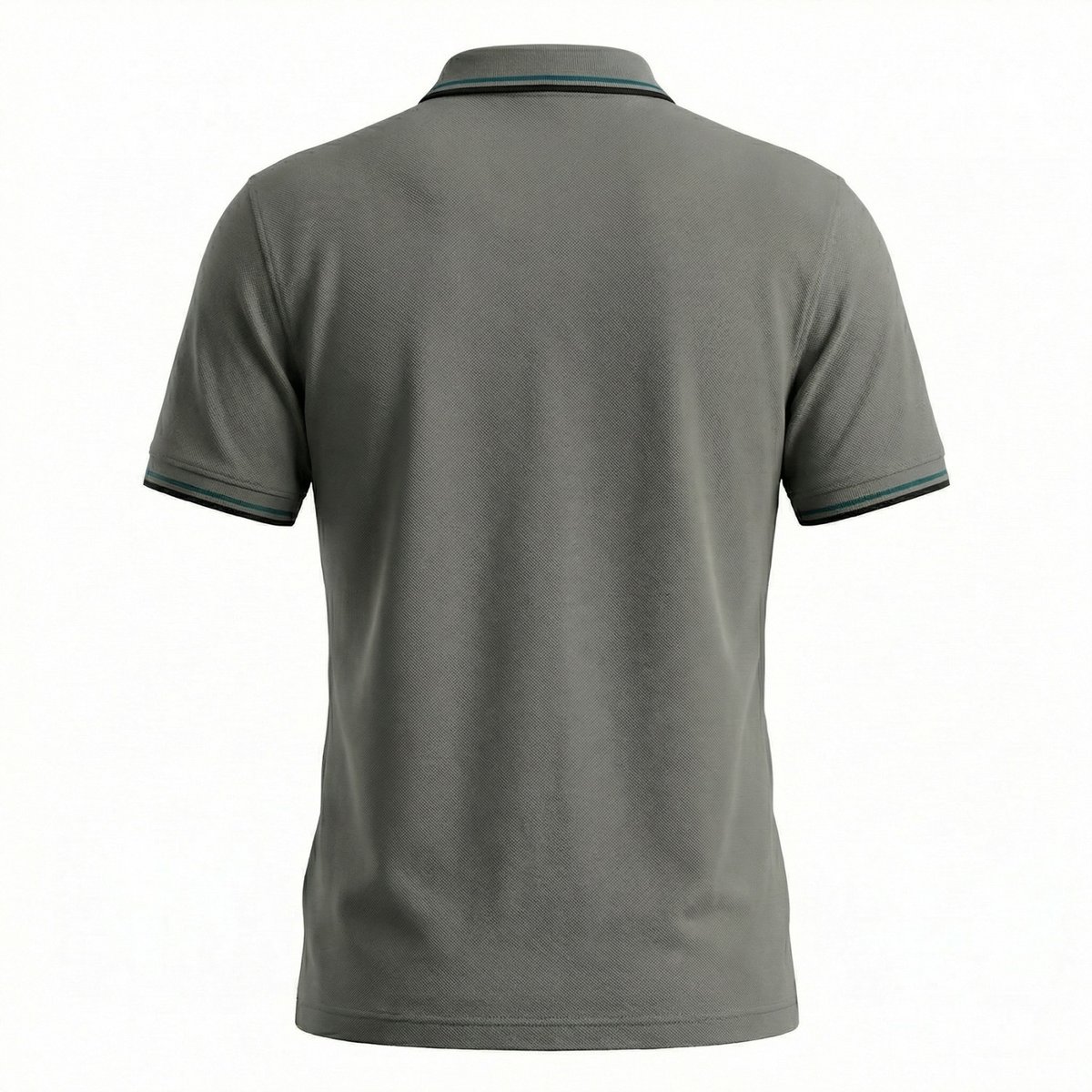 Polo piqué de coton gris/noir/vert, UMBRO