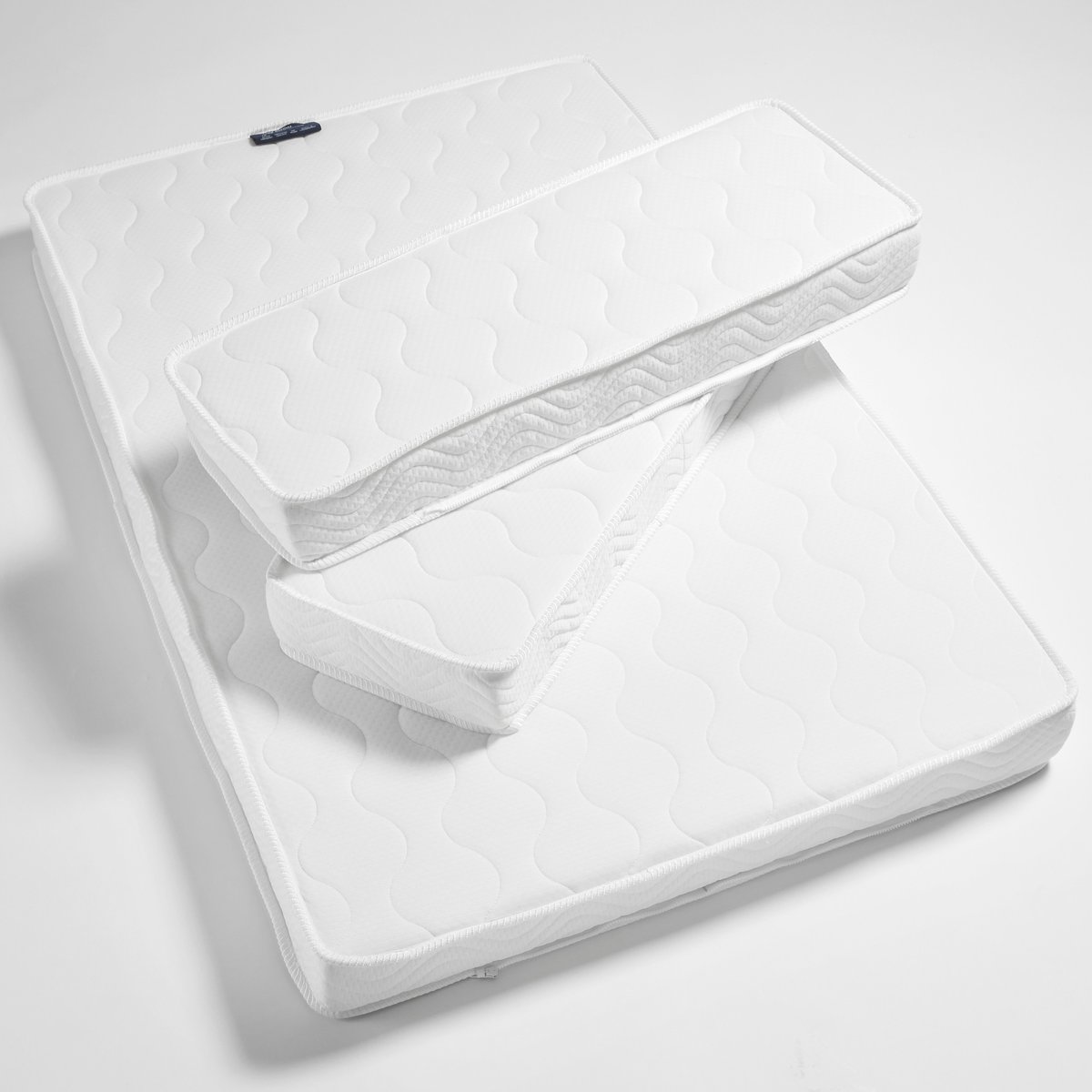 Matelas évolutif en 3 parties 80x200cm blanc, LES MATELAS DE MORPHEE