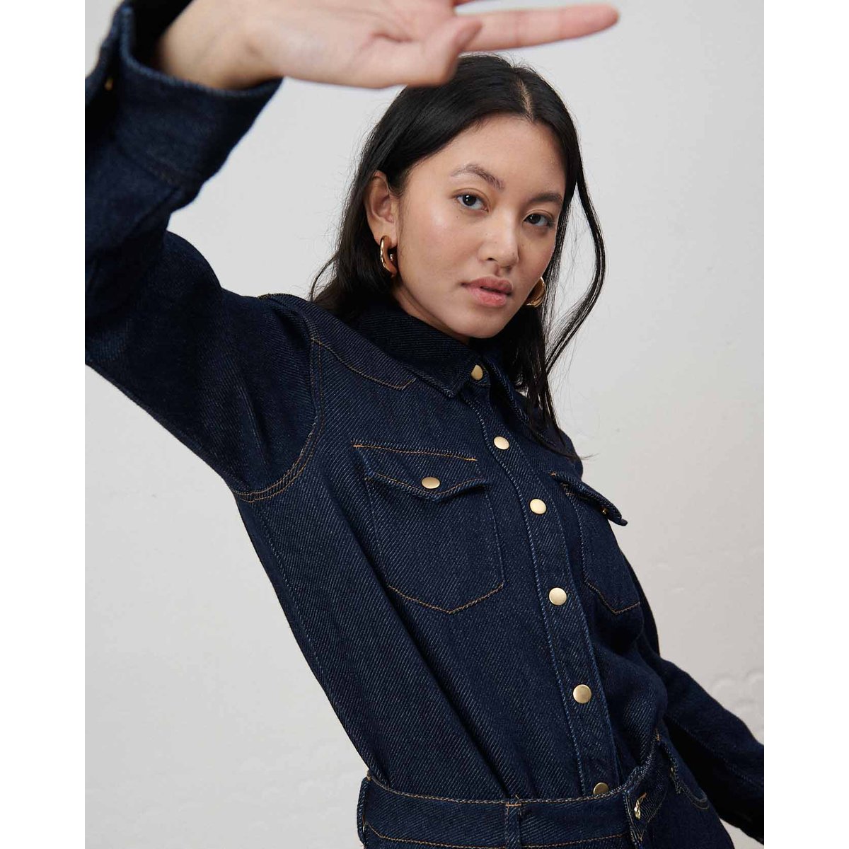 Chemise en jean dark blue, LABDIP