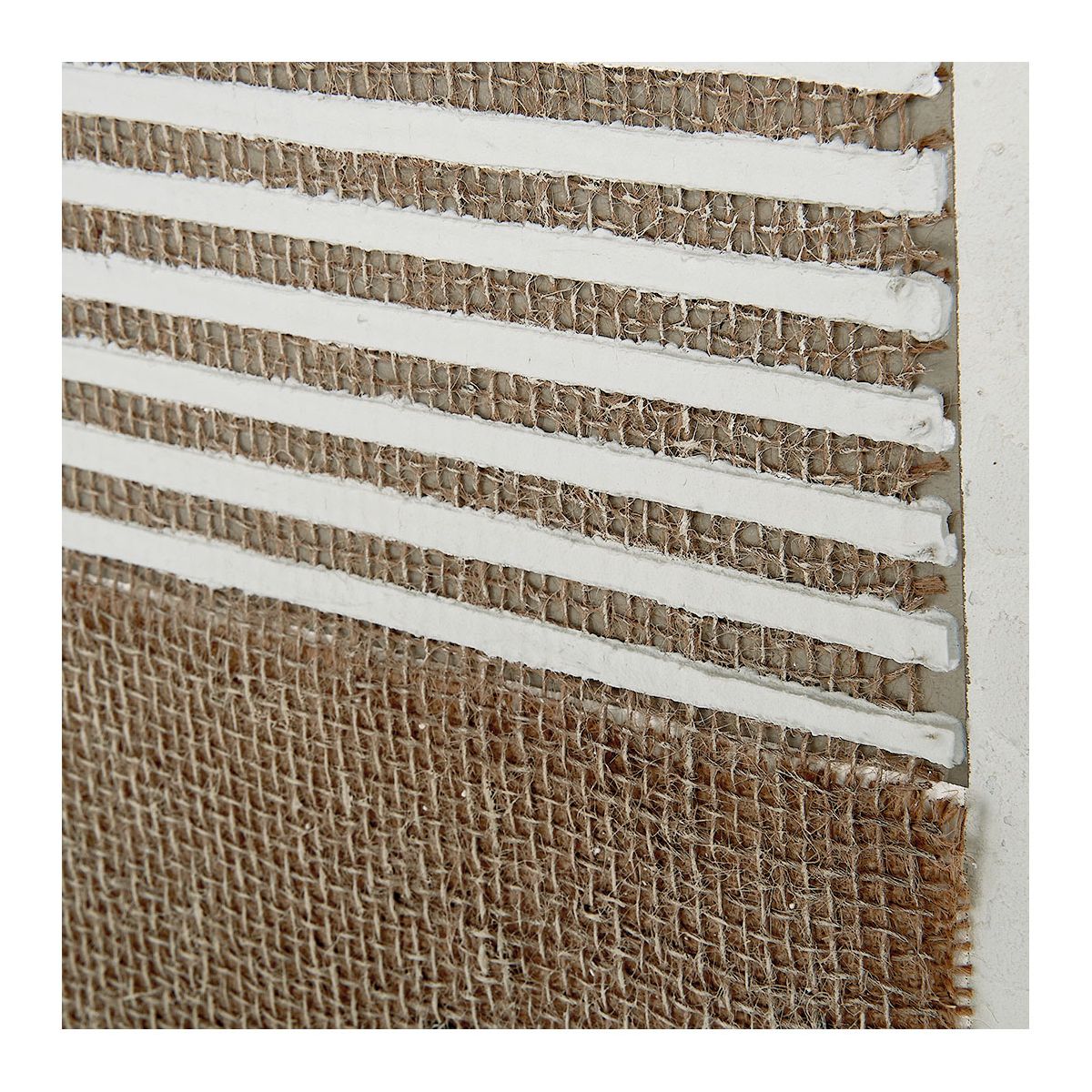 Tableau RIVIERA collage et peinture à l'huile beige, BLANC D’IVOIRE